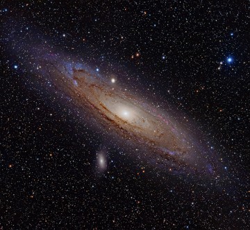 Imagem da gal&aacute;xia de Andr&ocirc;meda