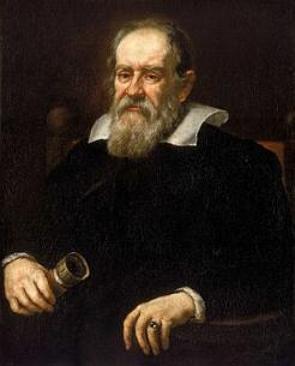Retrato do grande astrônomo Galileu Galilei