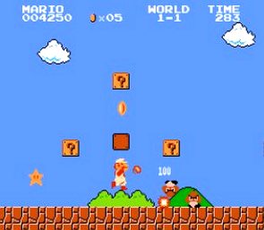 Tela do jogo Super M&aacute;rio Bros