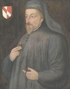 Retrato do escritor medieval inglês Geoffrey Chaucer