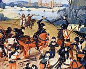 Cena da Batalha de Azincourt