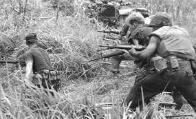 Foto de soldados dos EUA na Guerra do Vietn&atilde;