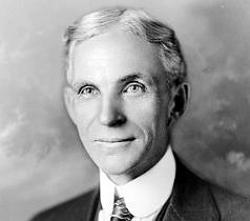 Foto do engenheiro e industrial Henry Ford