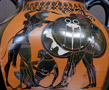 H&eacute;rcules lutando contra o gigante Geri&atilde;o