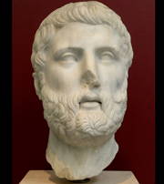 Busto do filósofo epicurista Hermarco de Mitilene