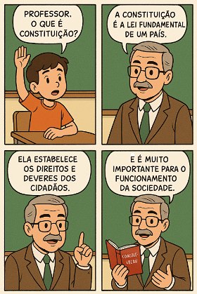 Pequena Hist&oacute;ria em quadrinhos sobre o que &eacute; a Constitui&ccedil;&atilde;o