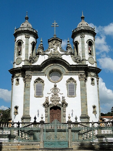 Igreja de S&atilde;o Francisco de Assis em S&atilde;o Jo&atilde;o del-Rei, projeto de Aleijadinho