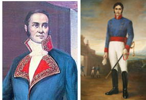 Yegros e Caballero, l&iacute;deres da Revolu&ccedil;&atilde;o de Maio de 1811