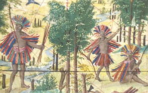 Imagem do século XVI representando índios brasileiros