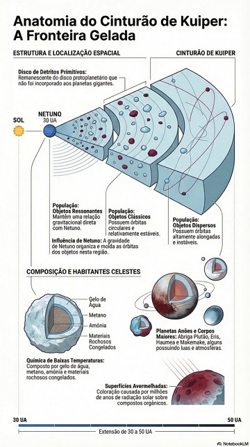 Infogr&aacute;fico sobre o Cintur&atilde;o de Kuiper