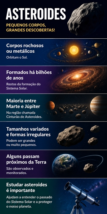 Infogr&aacute;fico sobre asteroides
