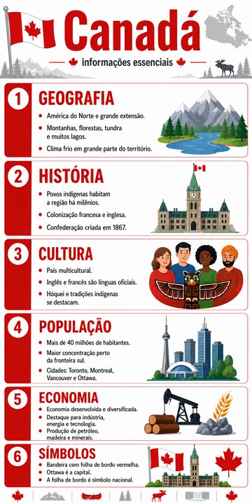 Infogr&aacute;fico sobre o Canad&aacute;