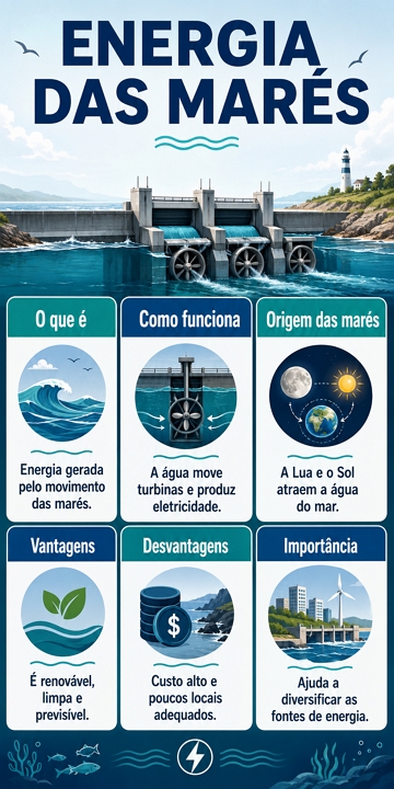 Infogr&aacute;fico sobre a Energia das Mar&eacute;s