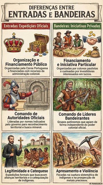 Infogr&aacute;fico com as diferen&ccedil;as entre entradas e bandeiras 