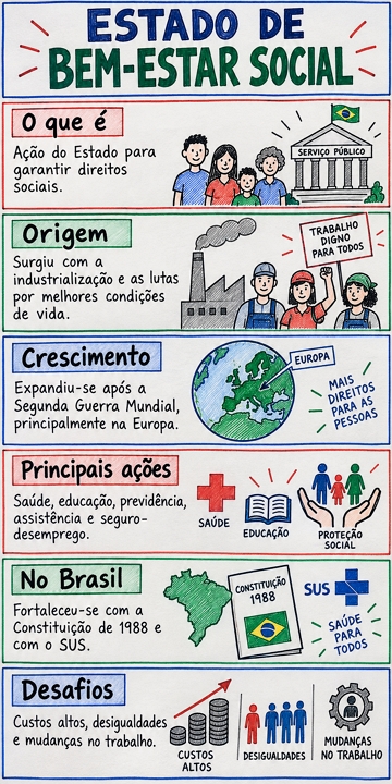 Infogr&aacute;fico sobre o Estado de Bem-Estar Social