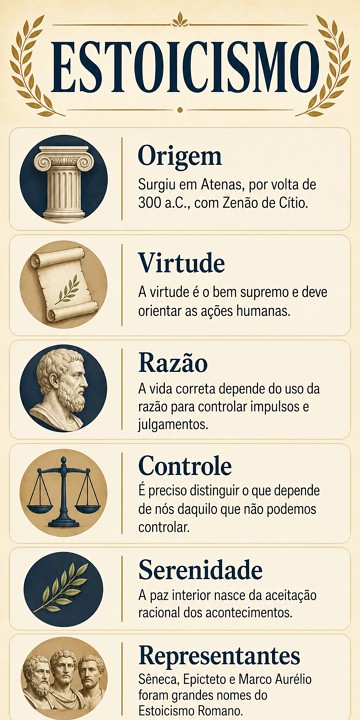 Infogr&aacute;fico sobre o Estoicismo