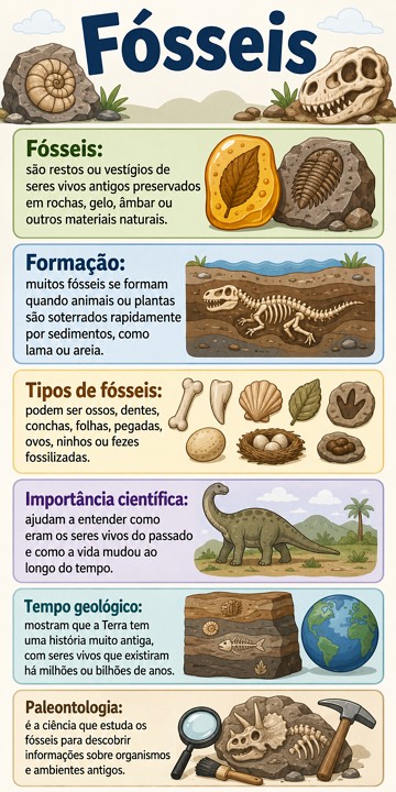 Infogr&aacute;fico sobre f&oacute;sseis