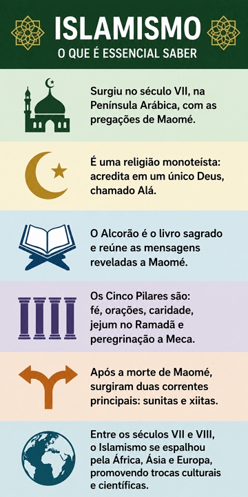 Infogr&aacute;fico sobre o Islamismo