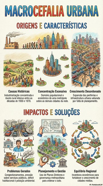 Infogr&aacute;fico sobre Macrocefalia Urbana
