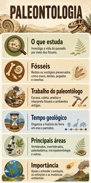 Infogr&aacute;fico sobre Paleontologia