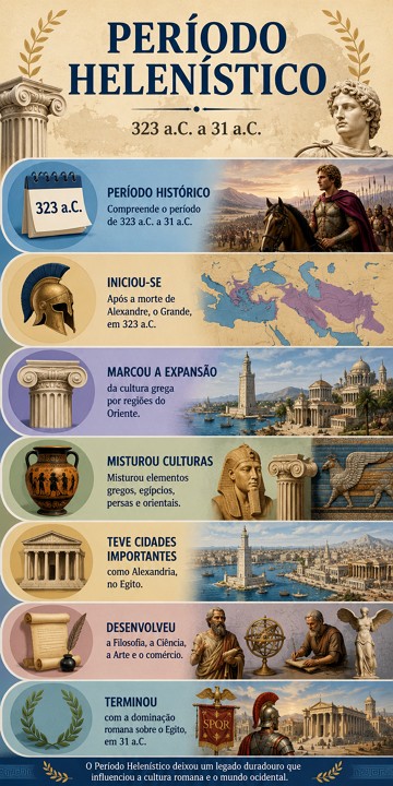 Infogr&aacute;fico sobre o Per&iacute;odo Helen&iacute;stico