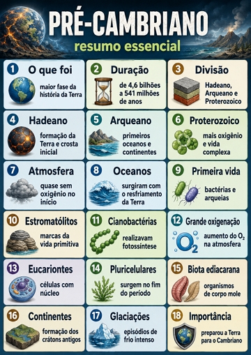 Infogr&aacute;fico sobre Pr&eacute;-Cambriano