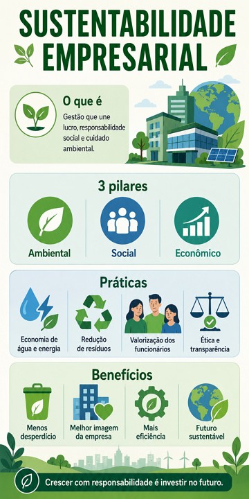 Infogr&aacute;fico sobre sustentabilidade empresarial