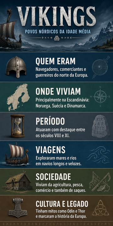 Infogr&aacute;fico sobre os Vikings