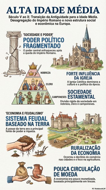 Infogr&aacute;fico da Alta Idade M&eacute;dia