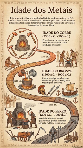 Infogr&aacute;fico da Idade dos Metais