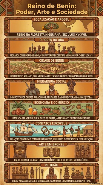 Infogr&aacute;fico sobre o Reino de Benin