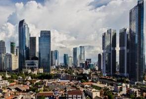 Vista da cidade de Jacarta, capital da Indonésia