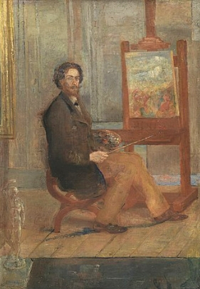 Pintura, autorretrato de James Ensor
