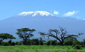 Foto da montanha Kilimanjaro na &Aacute;frica
