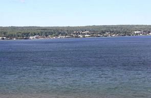 Lago superior na regi&atilde;o dos Grandes Lagos