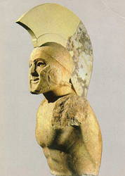 Estátua do rei e general espartano Leônidas