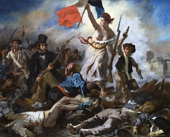 Pintura Liberdade Guiando o Povo