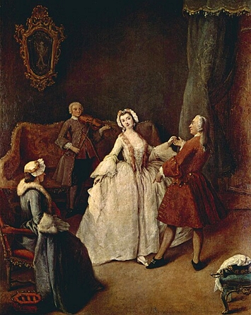 Pintura Li&ccedil;&atilde;o de Dan&ccedil;a de 1741