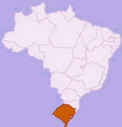 Localização geográfica do Rio Grande do Sul