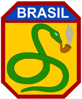 Logotipo da FEB mostrando uma cobra fumando um cachimbo