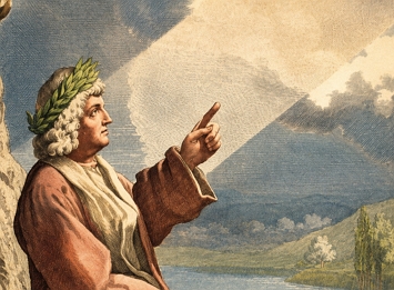 Ilustra&ccedil;&atilde;o do fil&oacute;sofo e poeta romano Lucr&eacute;cio.