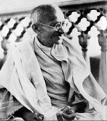 Mahatma Gandhi, l&iacute;der indiano