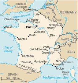 Mapa da França