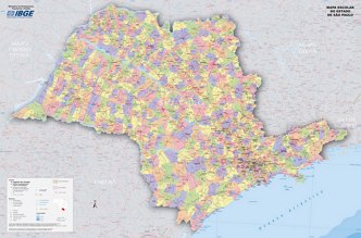Mapa do Estado de S&atilde;o Paulo