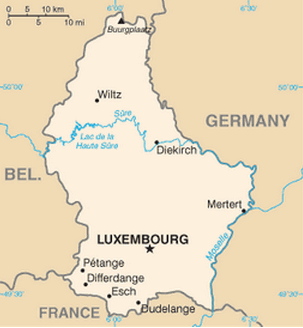   Mapa de Luxemburgo