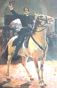 Marechal Deodoro da Fonseca sobre o cavalo na Proclama&ccedil;&atilde;o da Rep&uacute;blica