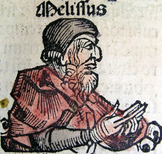 Ilustra&ccedil;&atilde;o representando o fil&oacute;sofo Melisso de Samos