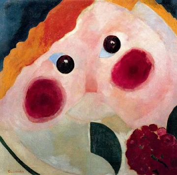 Menina com ran&uacute;nculo (1914), obra de Theo van Doesburg
