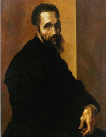 Retrato de Michelangelo, obra de Jacopino del Conte