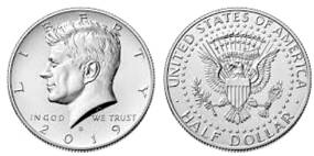 Moeda de Half Dollar dos Estados Unidos